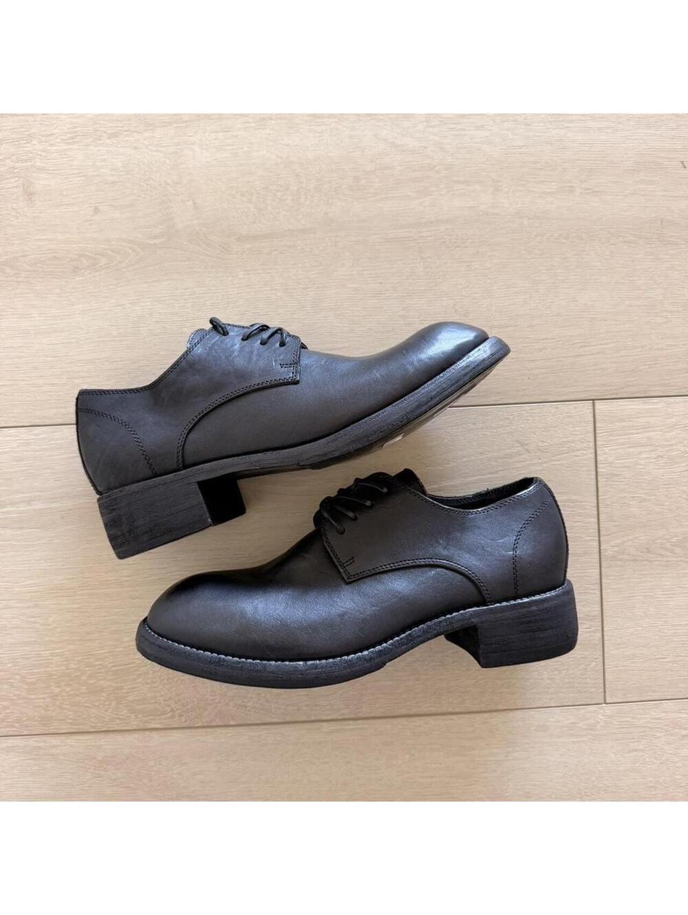 Guidi Men's Black Oxford